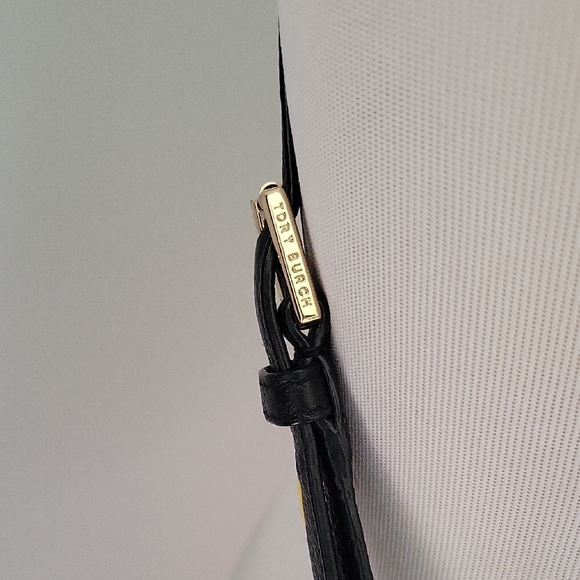 Tory Burch Black Leather Strap with Gold Accent - Picture 2 of 7